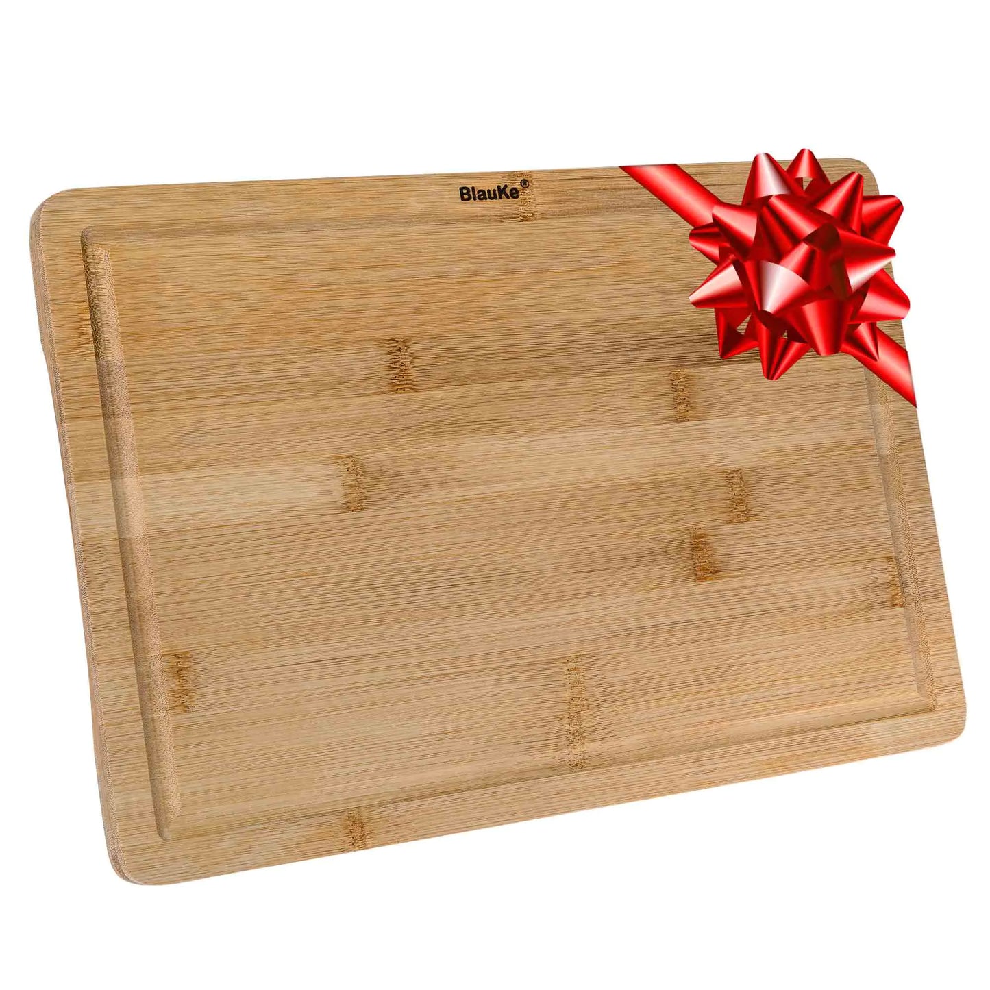 Bamboo Deluxe Cutting Board 15x10 - Juice Groove with Handles