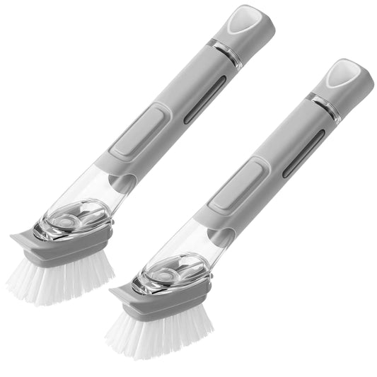 SUBEKYU Dual Dish Scrubbers with Soap Dispenser